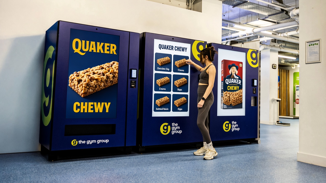 Quaker Chewy on Bright.Blue gym machines